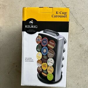 Keurig K-Cup Holder in Black and Silver